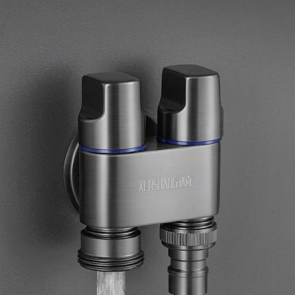 For For JOJMW Washing Machine Water Faucet Full Copper Auto Stop Valve Anti Drop Quick Install Garden Kitchen Basin Tap