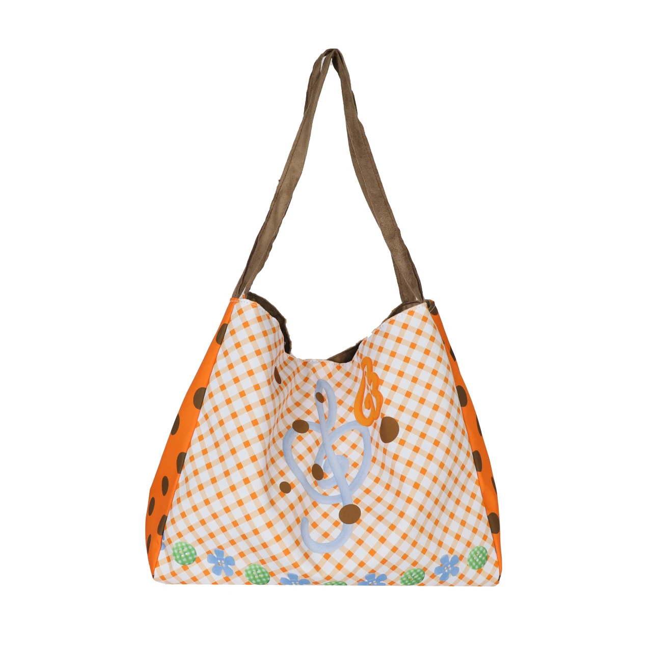 

Women handbags. B2025 new trend original summer new girl's feeling double-sided back can be dew Ritter bag Joker canvas bag.