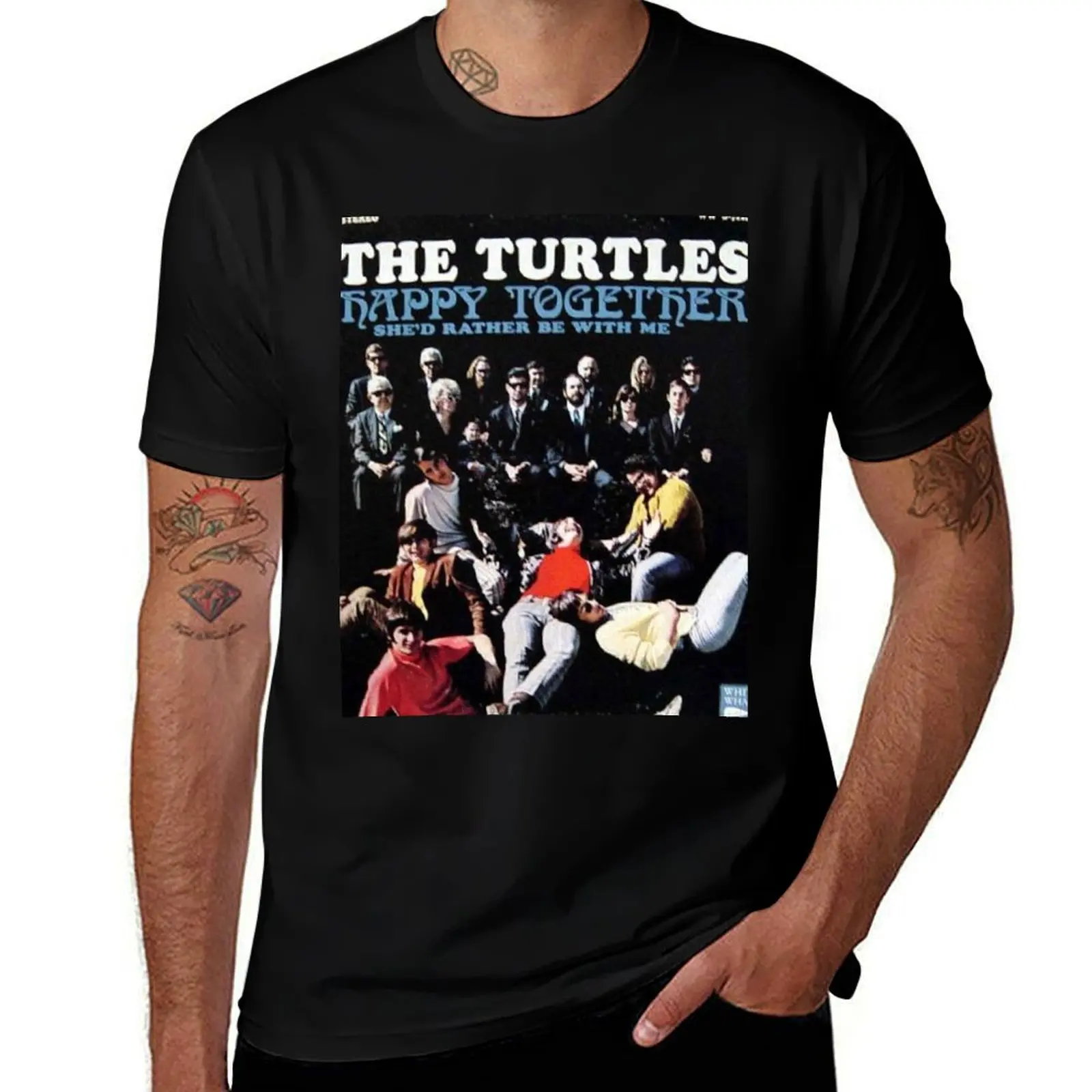 The Turtles, Happy Together, 60's, pop, rock T-Shirt Casual Minimalist Short Sleeve Top