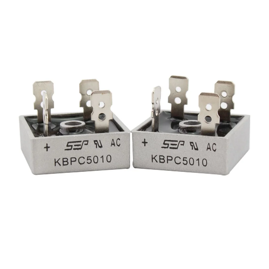 SAMIORE ROBOT 2PCS/Lot KBPC5010 Diode bridge rectifiers diodes 50A 1000V KBPC 5010 power rectifier diode electronic components