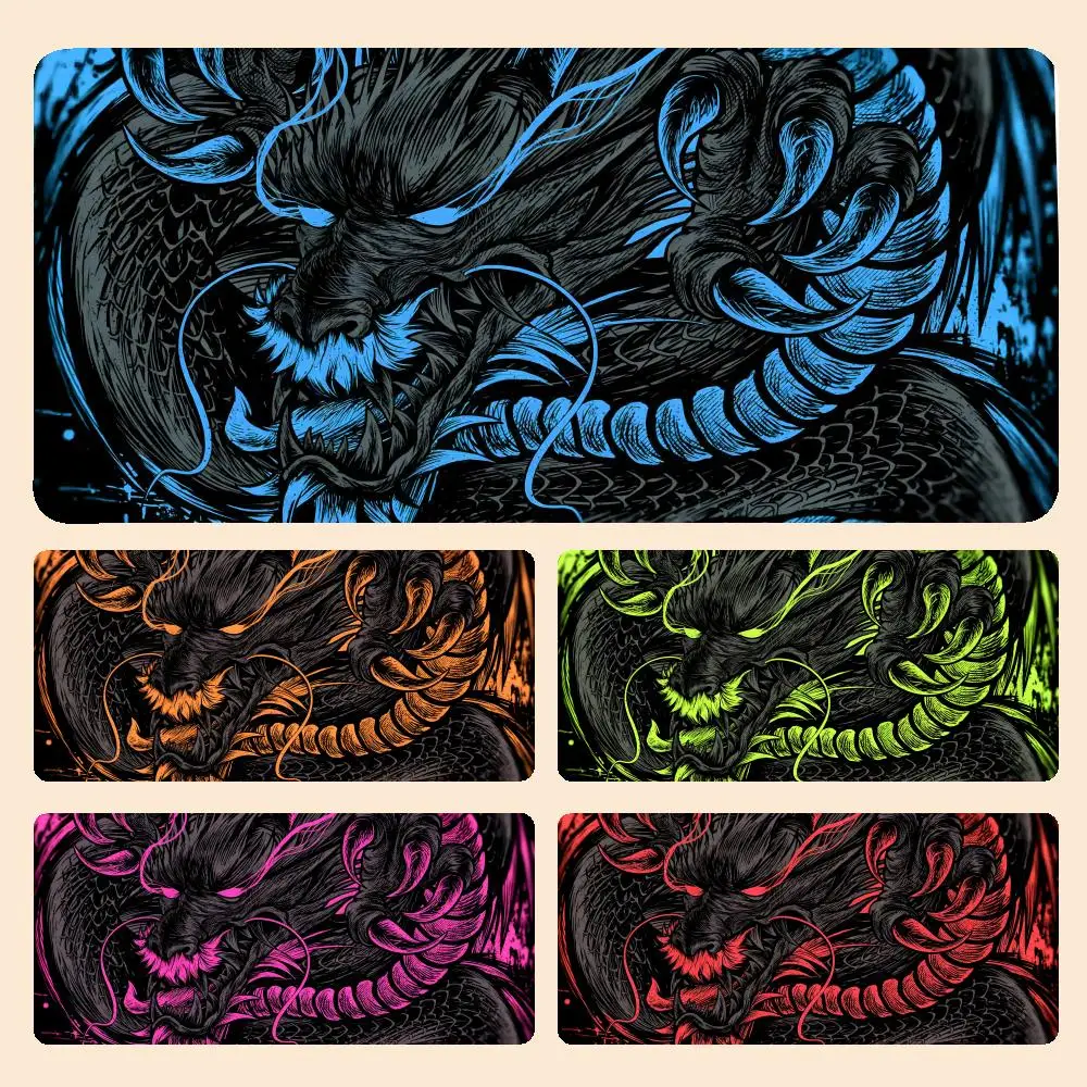 

Dragon Mat Mousepad Anime Gamer XL Computer HD Home Mousepad XXL Mouse Mat Natural Rubber Non-Slip Carpet Table Mouse Mat