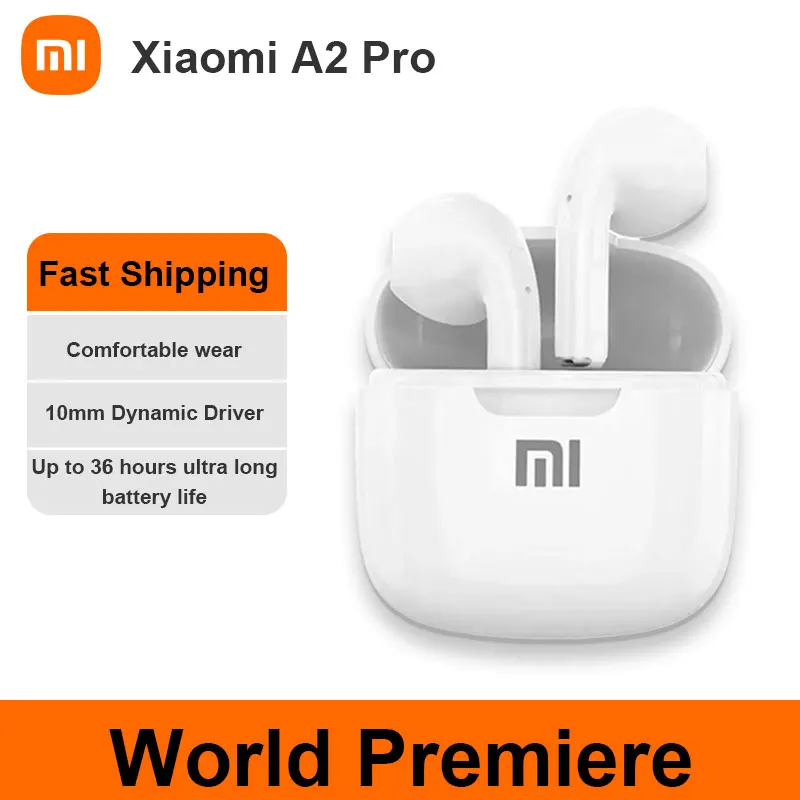 Xiaomi A2 Pro TWS Wireless Bluetooth Earphone Mini Earpone Headset Sport Earbuds Waterproof Headphones Hifi Stereo Sound Headset