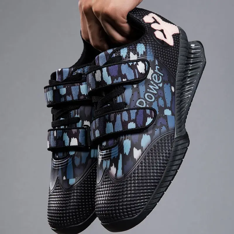 Mens Womens Professional Weightlifting Shoes Indoor Fitness Training Cross-trainer Shoes Squat Gymnastics Shoes EVA Soles