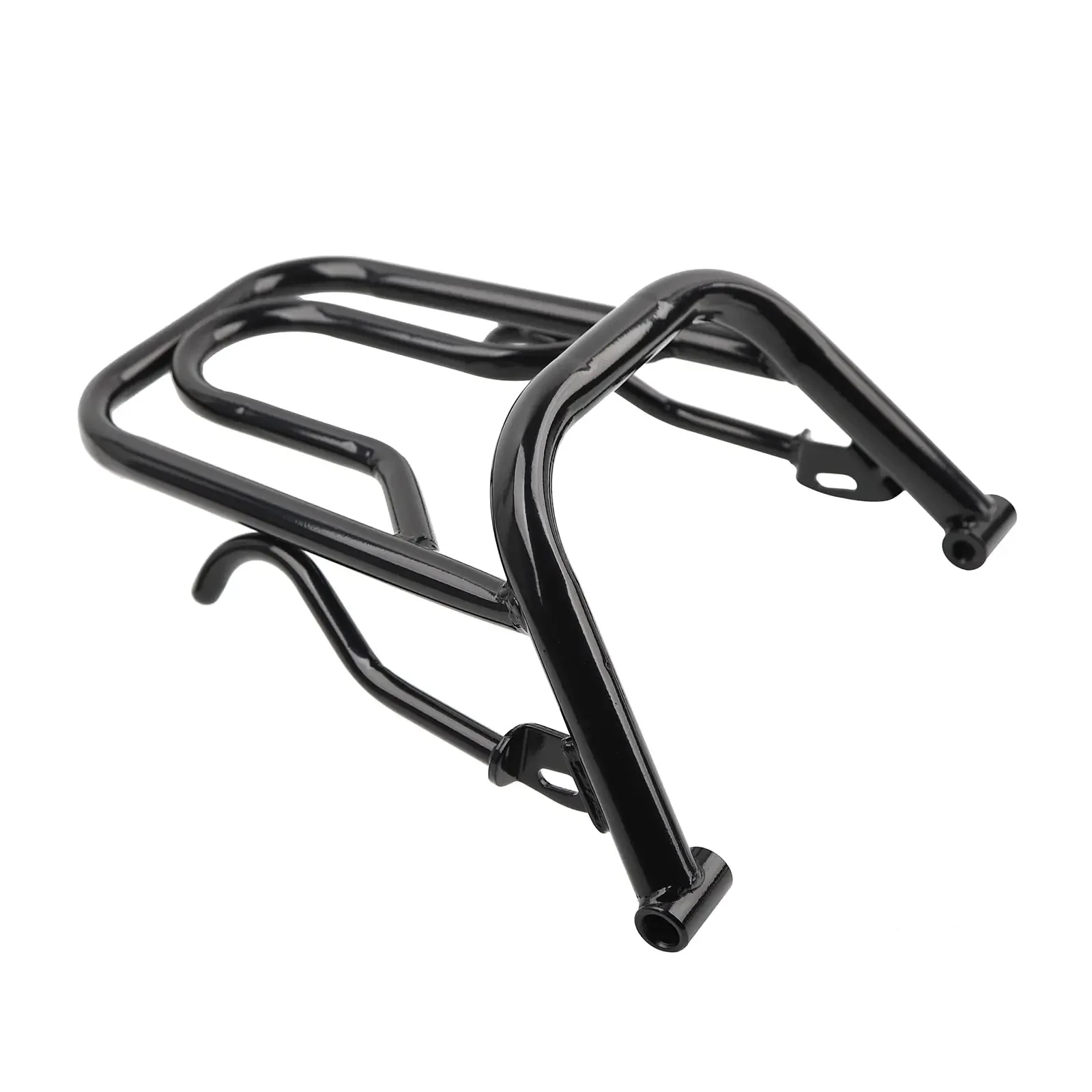 

Motorcycle Rear Luggage Rack in Heavy Iron Material Compatible with Yamaha Zuma 125cc 2010-2013 3TH-4TH Generation, Black Color