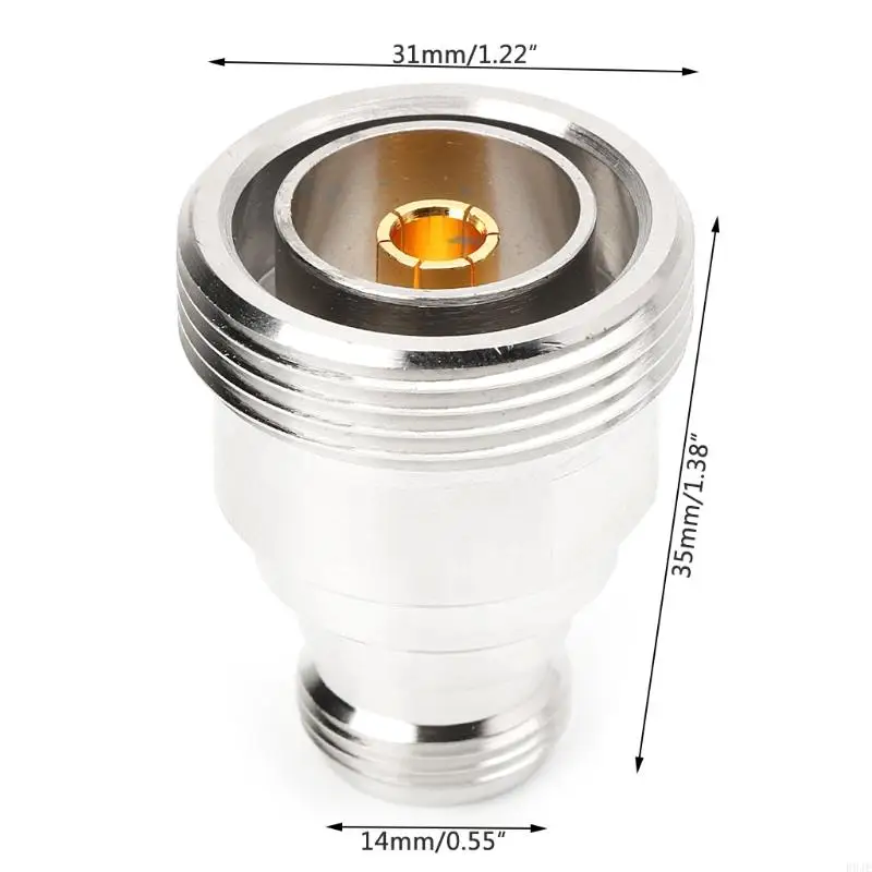 R9JE RF microwave Coaxial Adapter L29 7/16 DIN Female to Female Connector