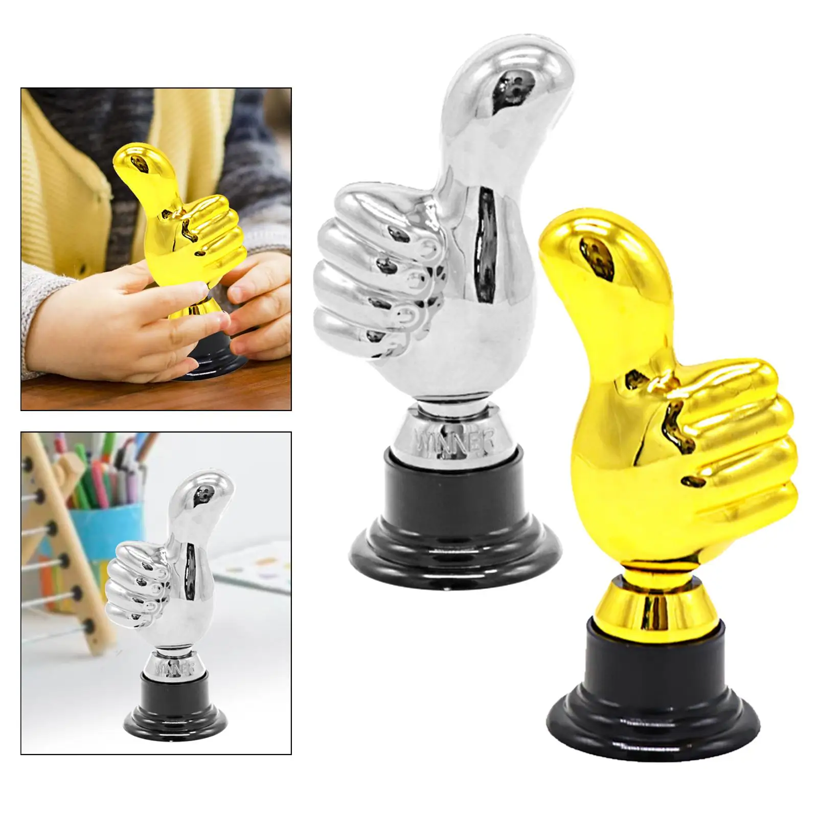 Premio Trofeo Thumbs Up, Decorazioni divertenti e leggere Buon prezzo Bomboniere Prezzo per i prezzi di apprezzamento dei dipendenti