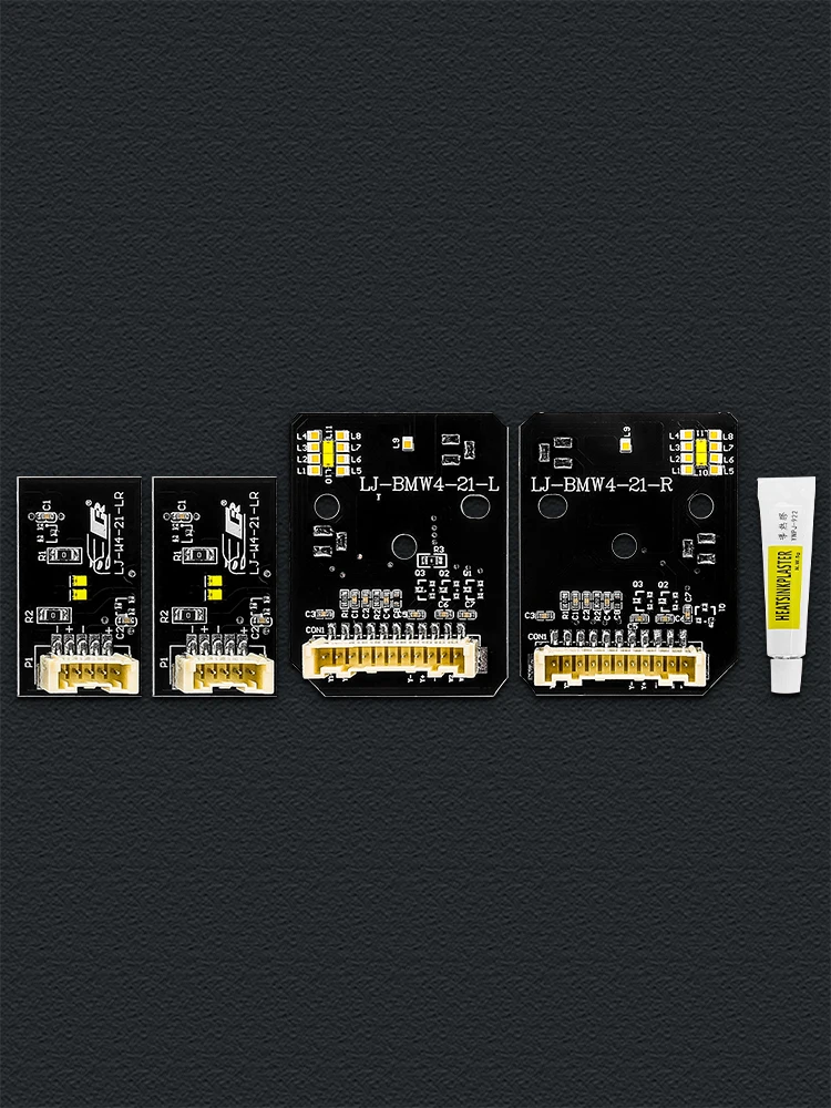 Yellow DRL LED Modules Board Set, Daytime Running Light LED Module for BMW 3 Series G22 G23 G26 M3 G80 M4 G82 G83 2021 2022 2023