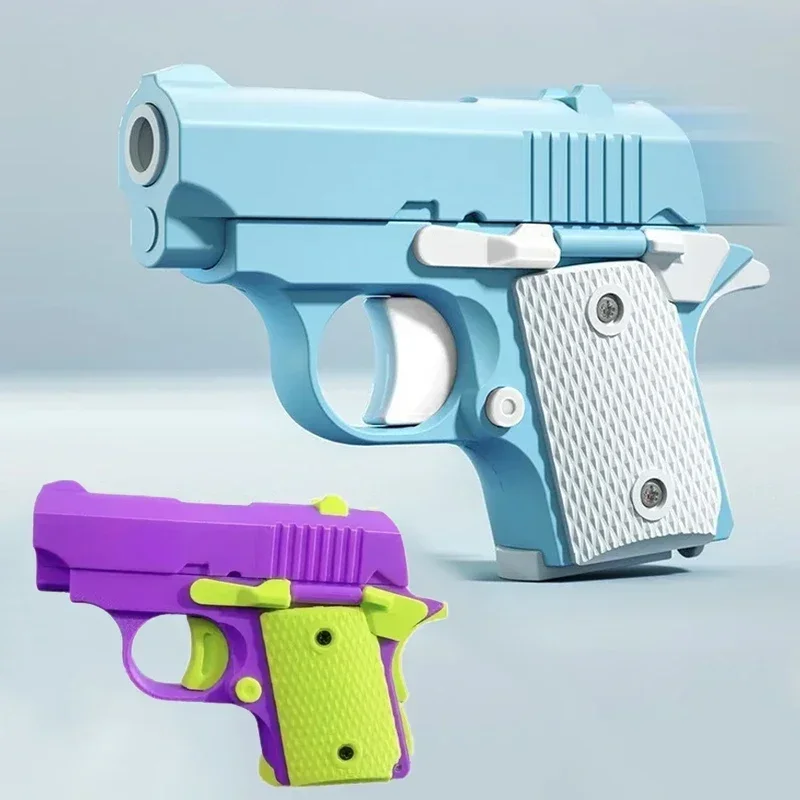 Pistola de Juguete para Adultos, Modelo 3D Mini 1911, Impresión por Gravedad, Juguete Antiestrés para Adultos, Regalo de Descompresión