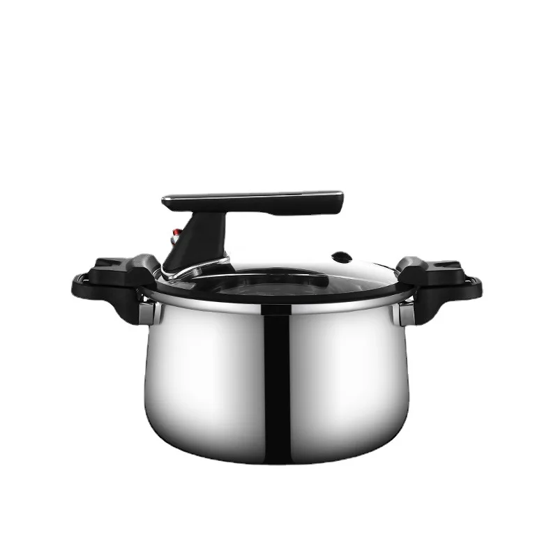 

New Style 304 Stainless Steel Trilaminar Steel Multi-function Soup Pot Micropressure Cookers Quick Simmering Low Pressure Pot