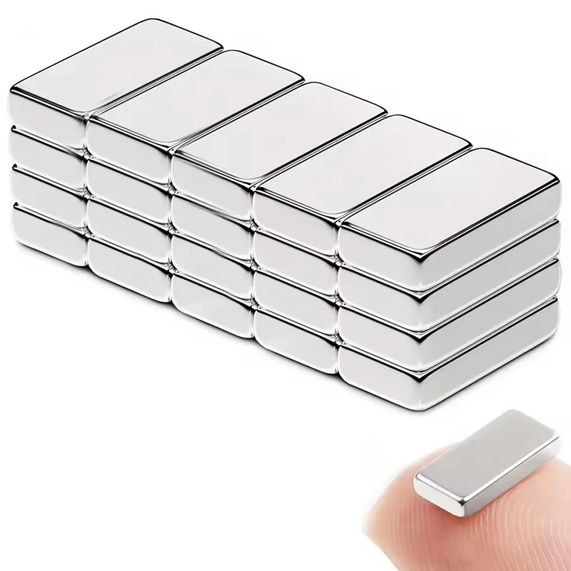 20Pcs Strong Fridge Magnets Bar Super Magnet Powerful Heavy Duty Magnets Bars Block For Fridge Cupboard Office Storage Tools Use