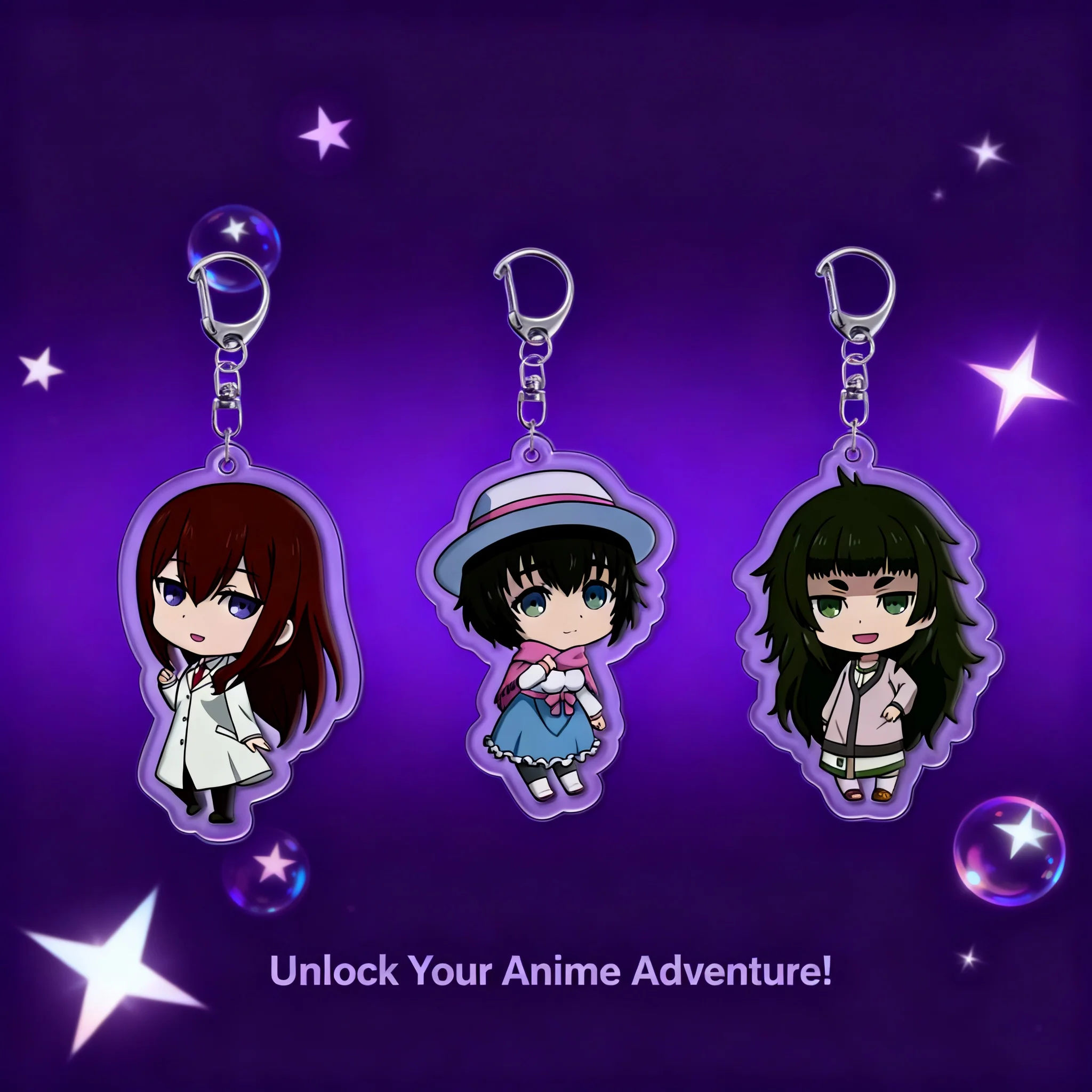 

Fate Stone Gate Okabe Rintaro Acrylic Keychain Pendant Anime Figure Collectible Cross Border Ready Stock