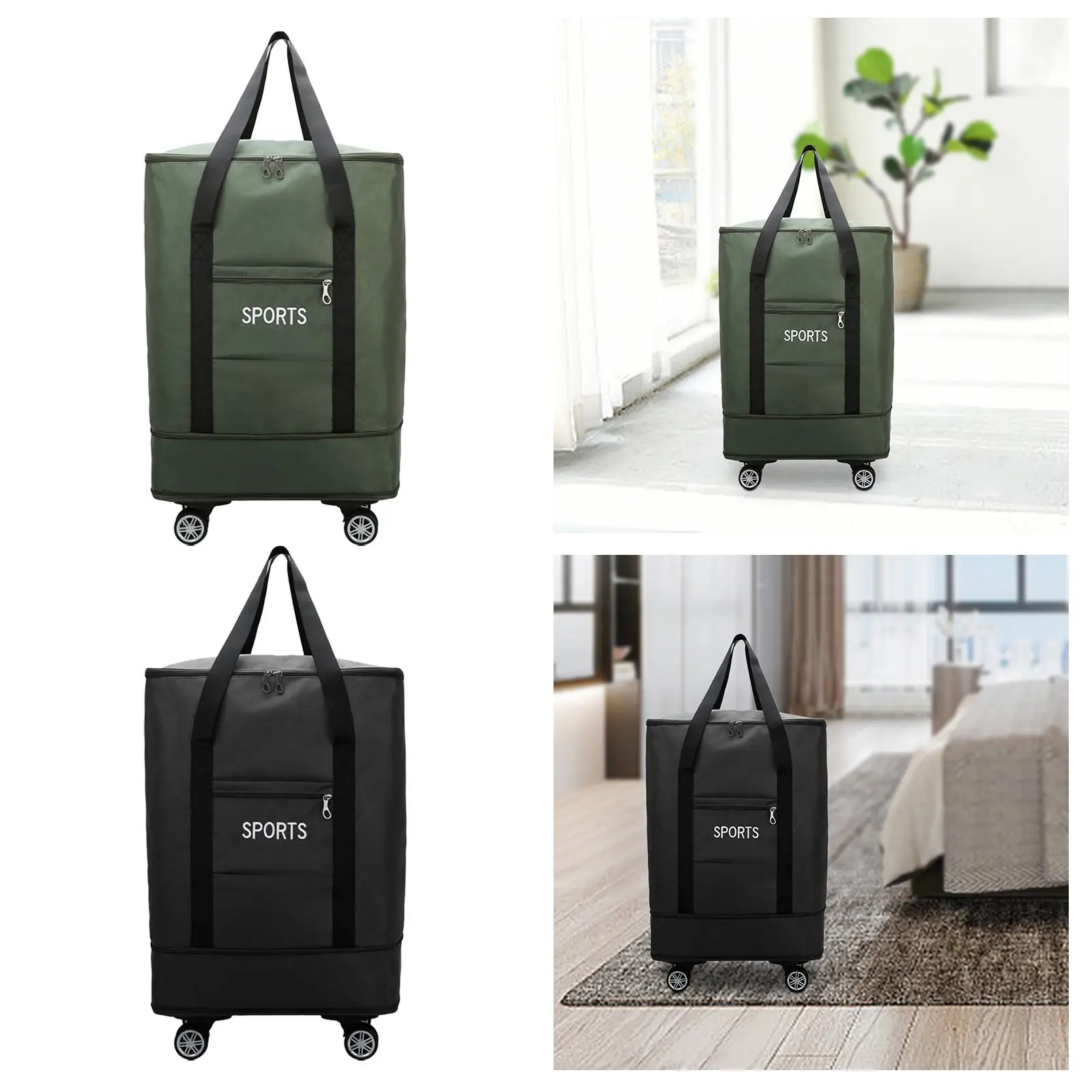 

Спортивная сумка на колесиках, легкая сумка для одежды, сумка для ручной клади, расширяемый рюкзак для занятий спортом, женщин и мужчин, кемпинга, фитнеса