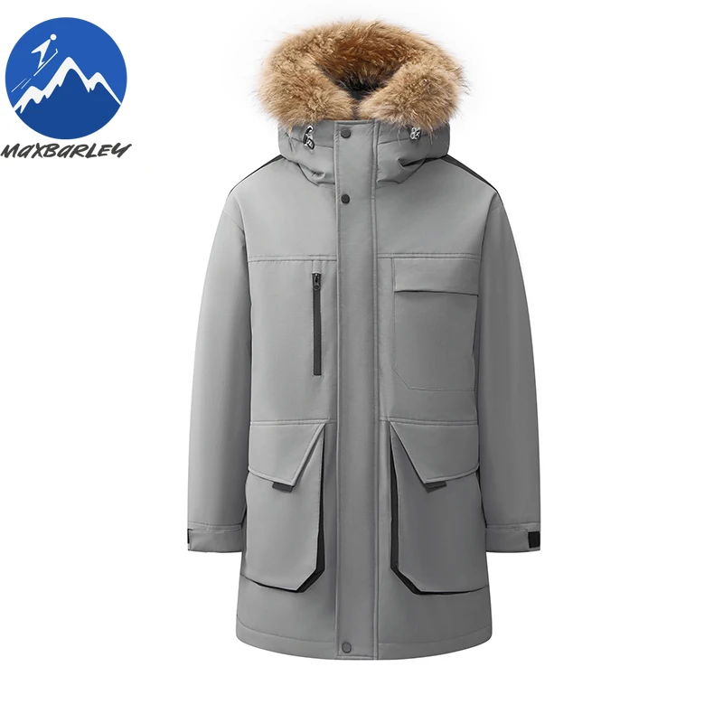 

Maxbarley New Down Jacket Fashion 90% Duck Down Hardshell Ski Anti-Cold Parka Casual Daily Style Autumn Winter Puffer Coat