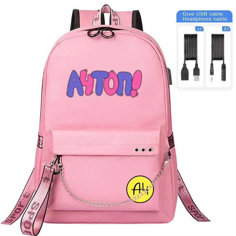 

А4 ТОП Футболка Рюкзак для мальчиков и девочек A4 Lamba Cartoon Детская USB-сумка для книг Влад Бумага А4 Большой вместительный дорожный рюкзак