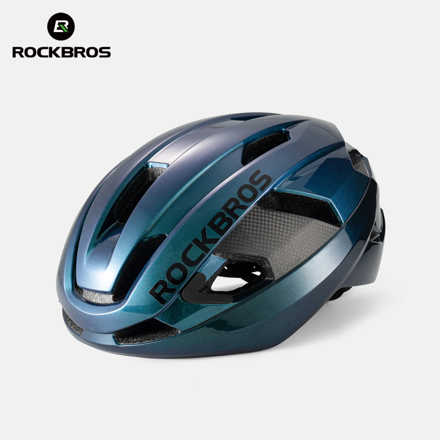 

ROCKBROS велосипедный шлем из углеродного волокна, композитный безопасный велосипедный шлем для мужчин и женщин, формованный встроенный велосипедный шлем высокой плотности
