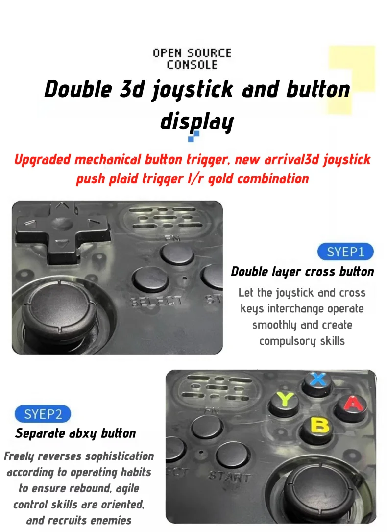 R36S Nowa Oryginalna Przenośna Konsola do Gier z Otwartym Kodem Źródłowym, Dwu Systemowa, Retro Nostalgiczne Gry Arcade 3D