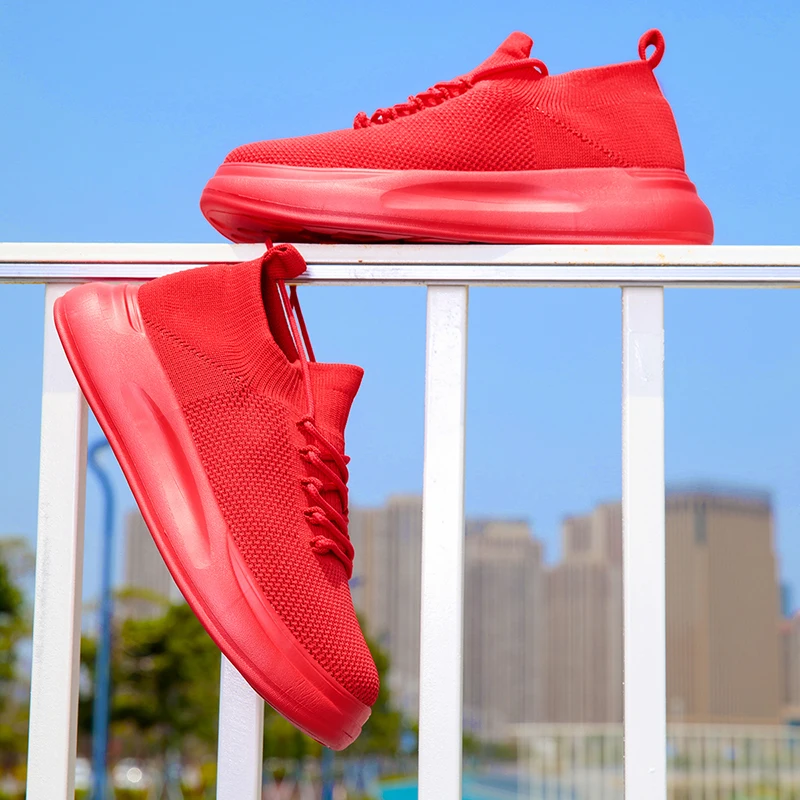 Men Casual Sneakers Breathable Mesh Sock Shoes Unisex Fashion Sports Walking Shoes Lightweight Slip on Tennis Loafers for Women
