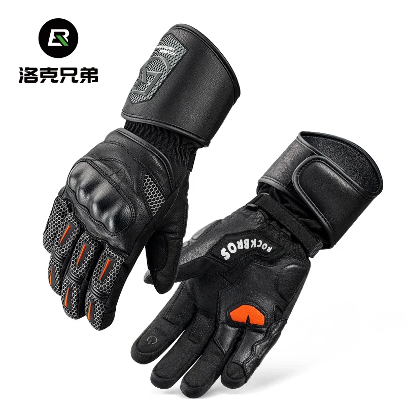 Motorcycle Gloves for Men and Women Winter Warm Riding Gloves Anti-fall Motorcycle Thickened Nylon Material Knight Gear