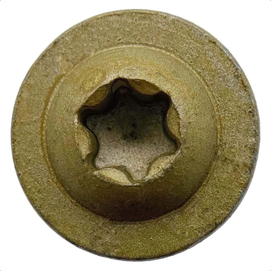 14 x 11 2 Tornillo de retraso de construcción Tornillo de retraso estructural de alta resistencia con revestimiento exterior Torx Star Drive Tornillos de retraso comunes