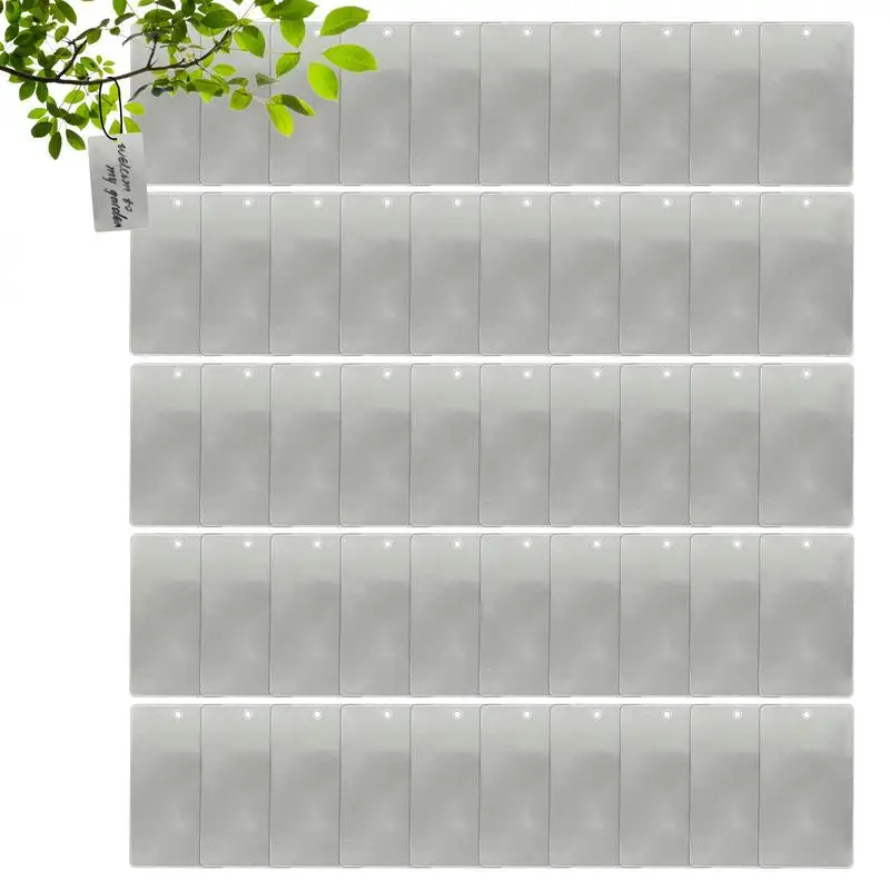 50pcs Garden Labels Plant Classification Sorting Sign Tag Plant Label Tags Aluminum Double-Sided Blank Planting Tags For plant