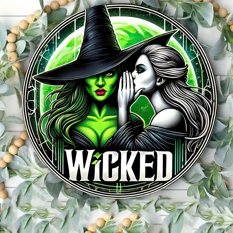 

2D-декор для комнаты: металлическая табличка в стиле ретро с тематикой Wicked, алюминиевое настенное искусство, винтажный декор для баров, кафе, пляжных вилл