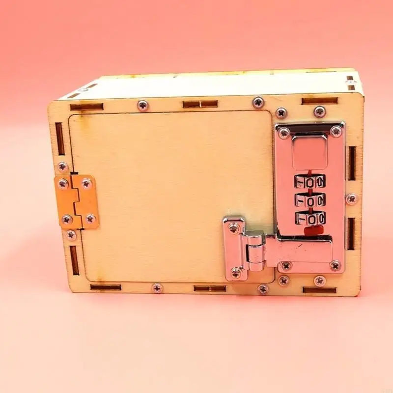 54DA DIY Strongbox Making Kits Science Projects for Kids Primary and Secondary Schools Wooden Building Toy Cryptex Stem Kits