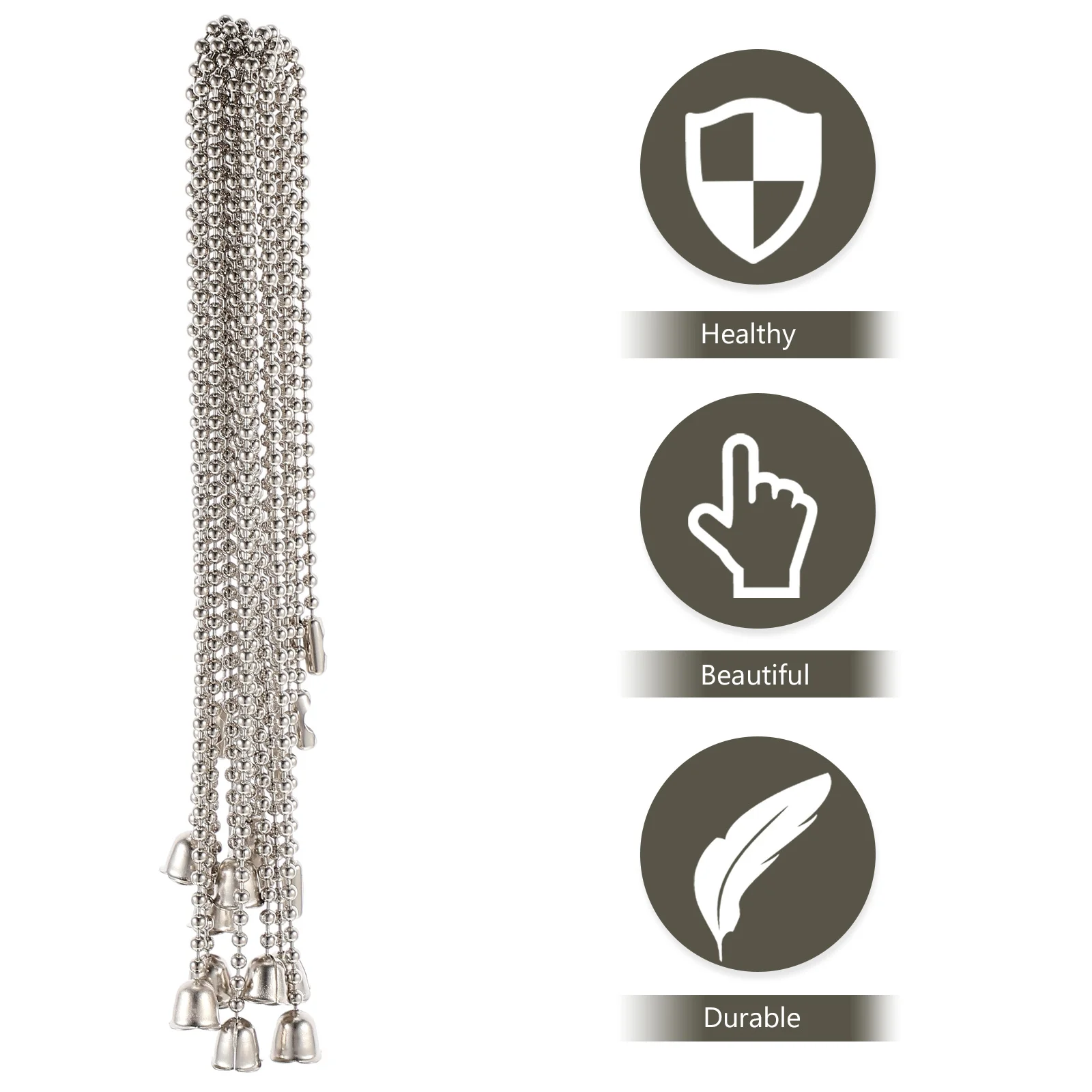 

10Pcs Chic Ceiling Fan Pull Chain Pendant Sturdy Reliable Elegant Home Decoration Chandelier Pull Chain Pendant