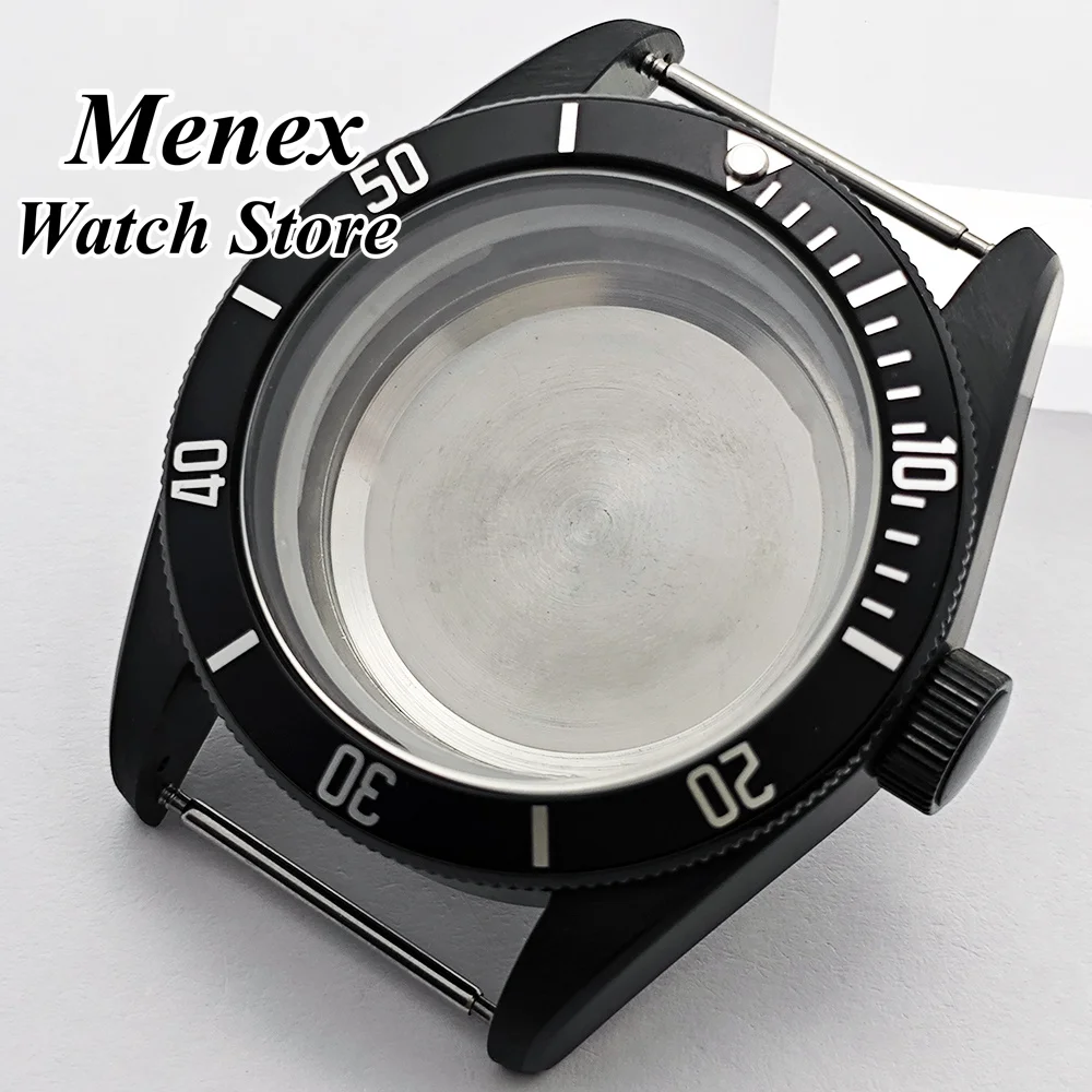 

NH35 черный корпус из нержавеющей стали 41 мм с сапфировым стеклом подходит для NH35 NH36 ETA2824 2836 Miyota82-DG аксессуары для часов с механизмом