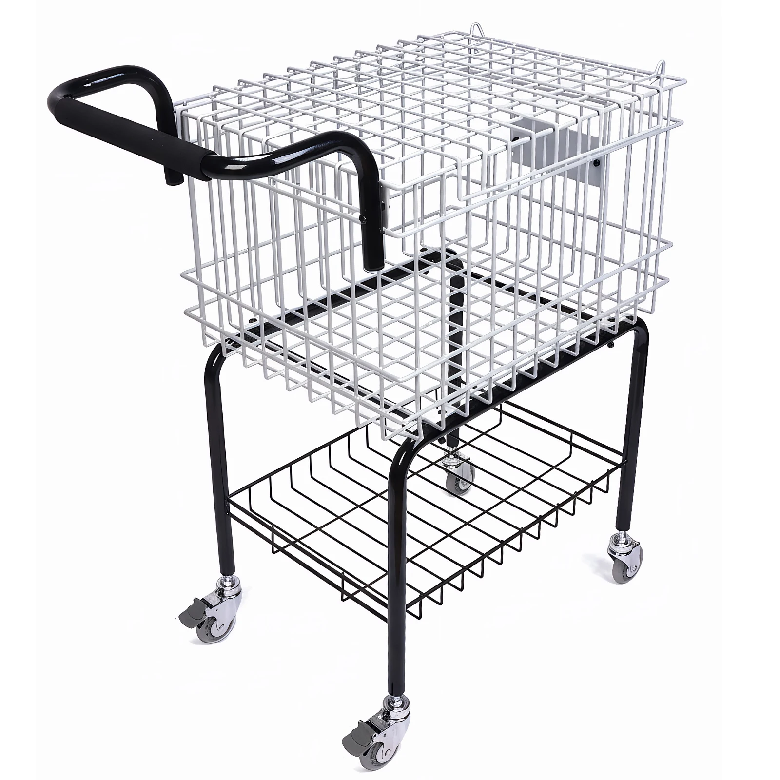 

Тележка для теннисных мячей на колесах, вместимостью 350 мячей, с легкой загрузкой, портативная стальная тележка для тенниса/пиклбола/бейсбола/софтбола