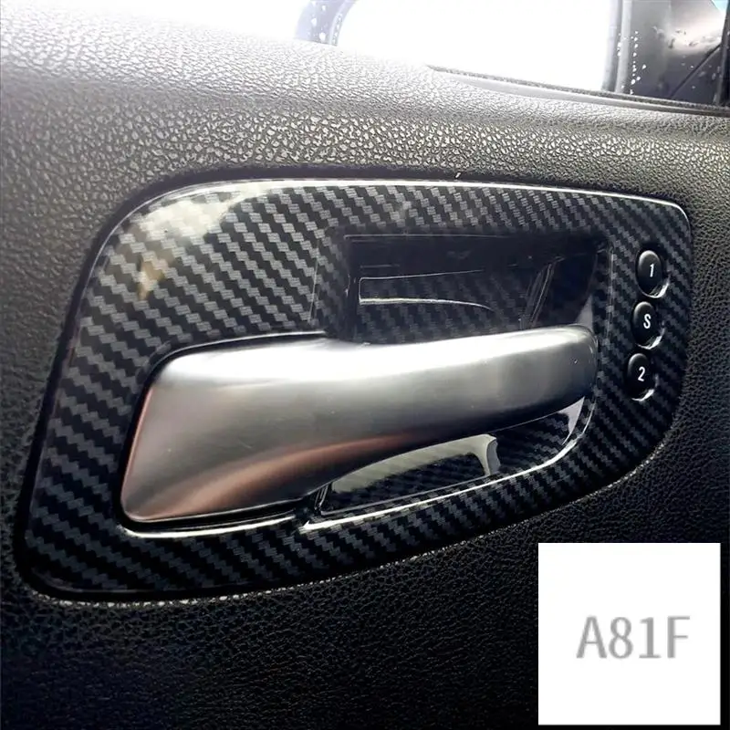 

Door Handle Bowl Cover Trim For Dodge Charger 2016-2023 Chrysler 300C 2015-2023 Carbon Fiber Accessories