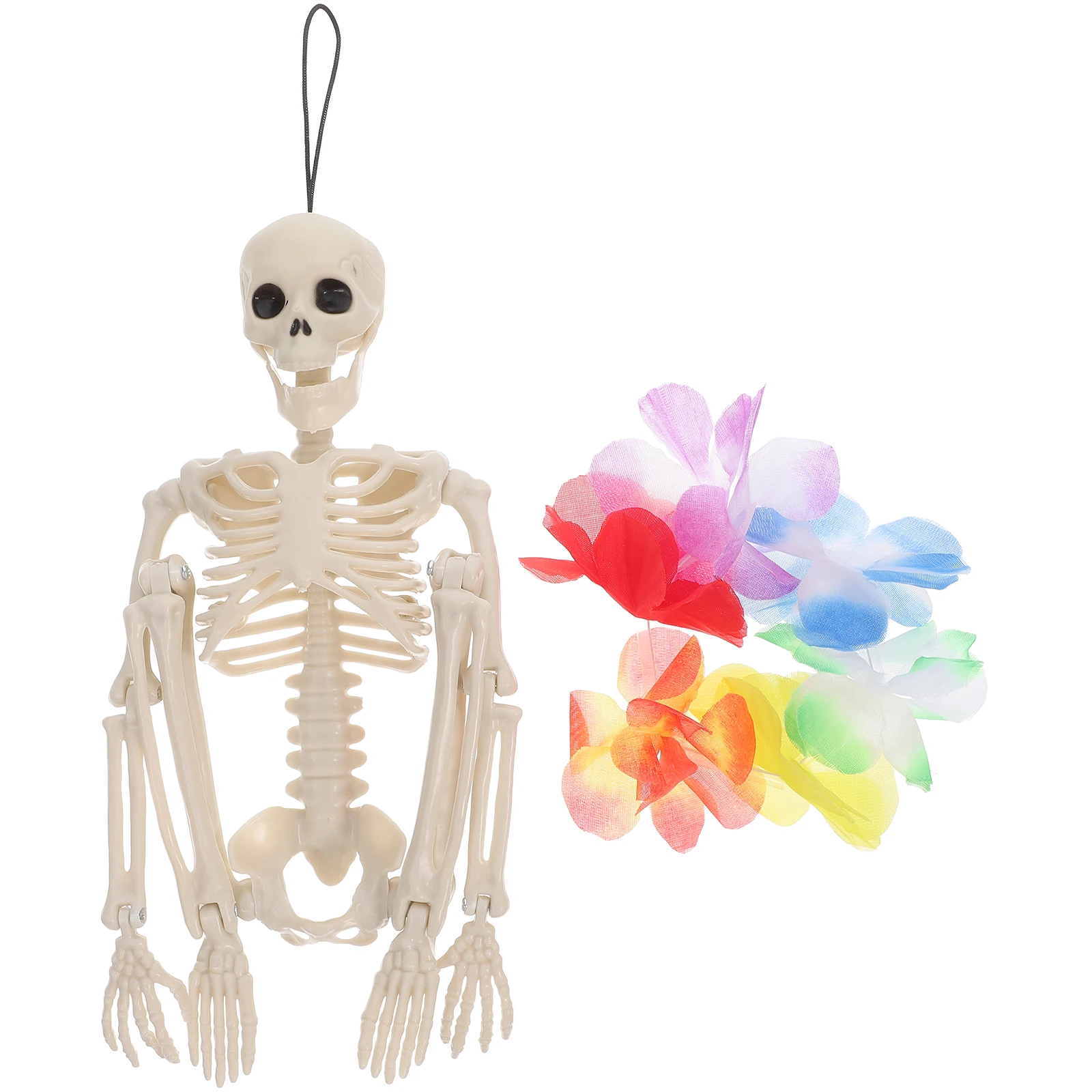 

1 set 1 Set Skulls Halloween Hanging Ornament Movable Joints For Indoor Outdoor Party Decoration Halloween Porch Decor