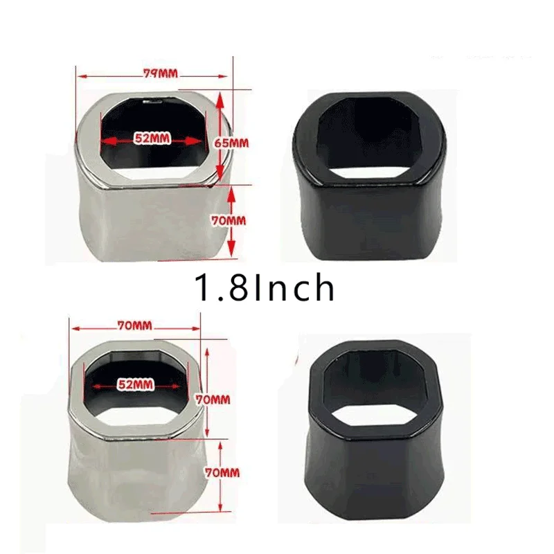 Aililaisi 1.5inch 1.8inch Matrix Bi LED Projector Lens Black Silver Round Square Shroud Front Auto Lighting Parts Cover