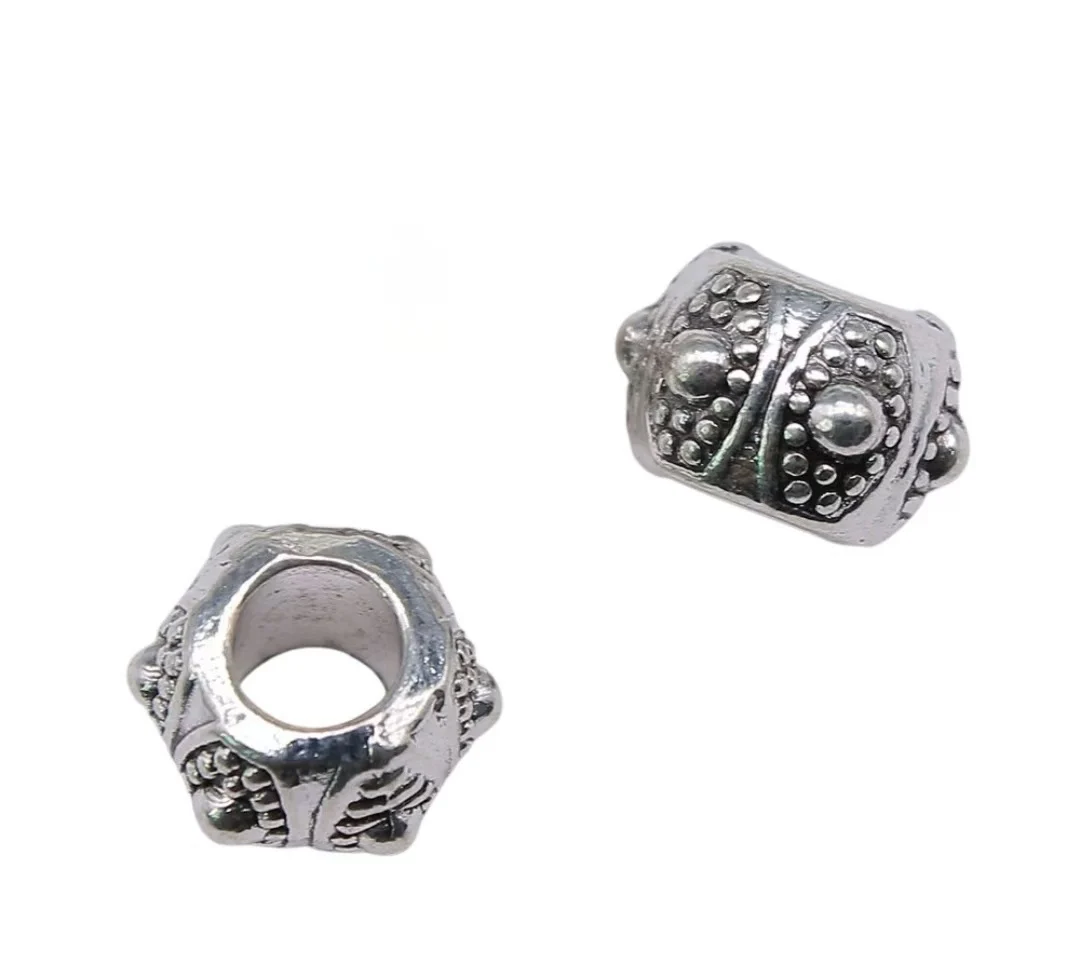 

15pcs 9x9x7mm Zinc alloy metal tibetan silver plated bead T0615 for jewelry making