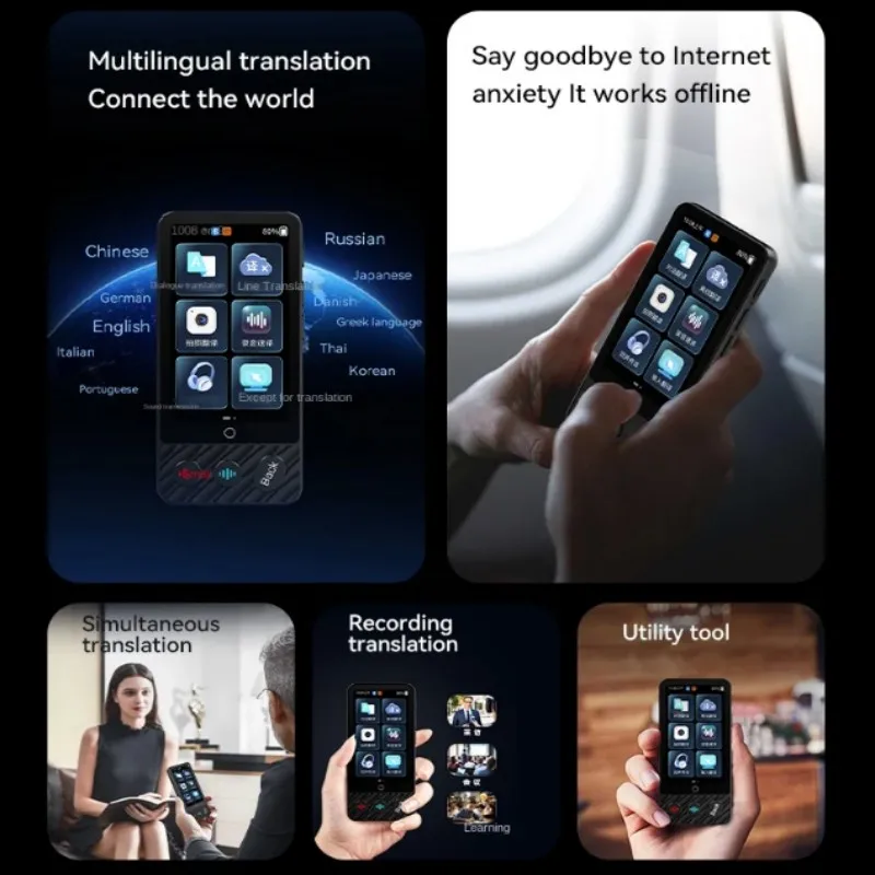 142 Languages Smart Voice Translator M50 Accurate Offline Translate 19 Languages Business Travel Photo Recording Translation