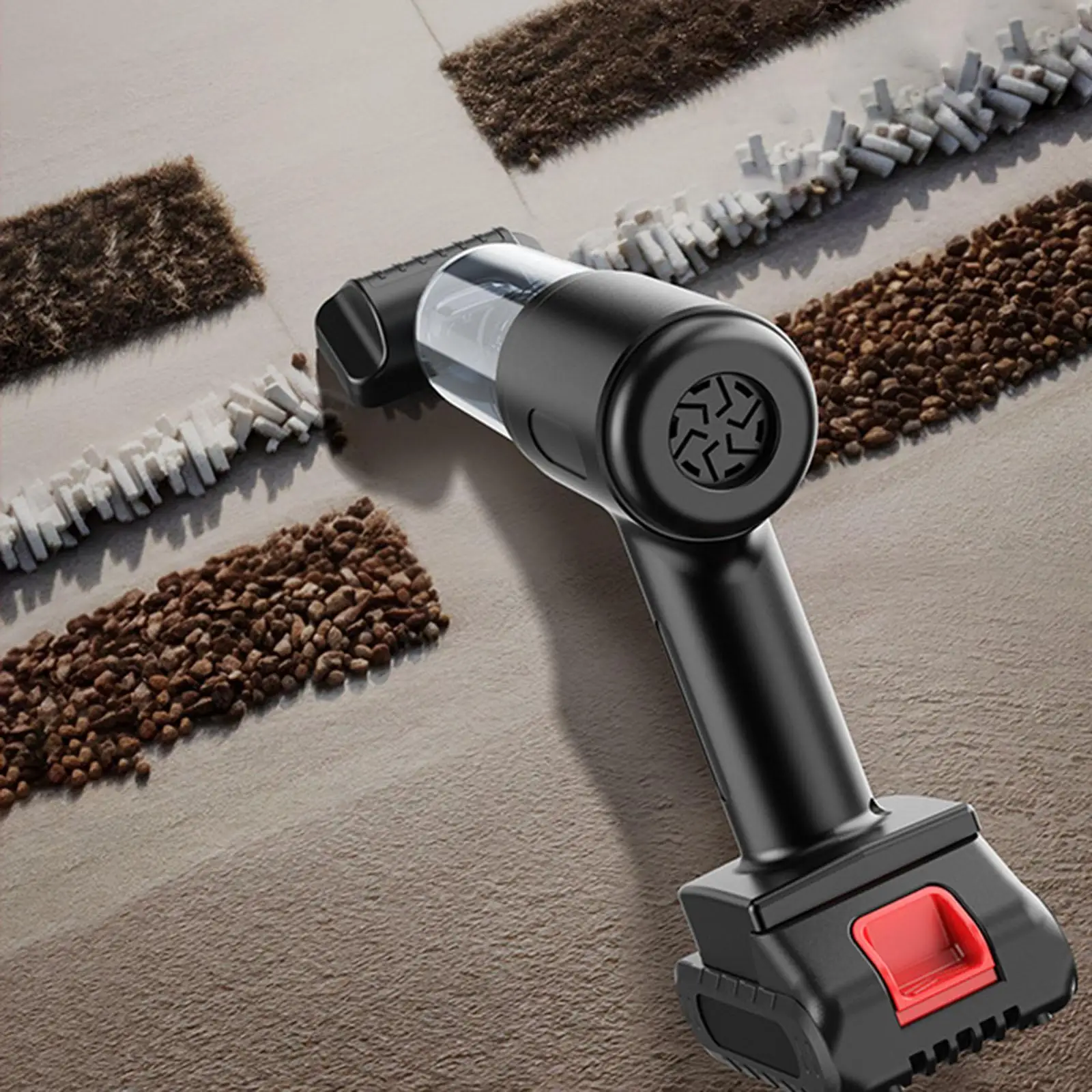 مكنسة كهربائية محمولة باليد 2 في 1 محمولة صغيرة قابلة لإعادة الشحن باليد تستخدم مكنسة كهربائية منفاخ هواء للمنزل والسيارة