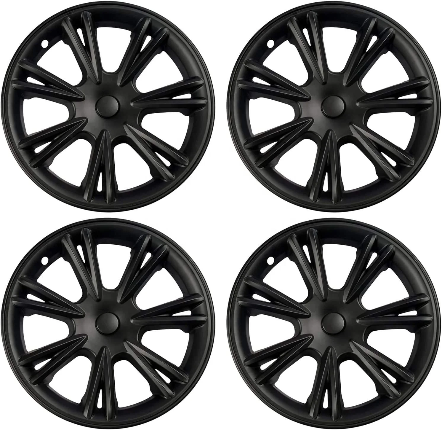 Wheel Hubcaps Rim 19 Inch Wheel Covers Matte Black for 2021-2024 T Model Y Set of 4 Wheel Cover