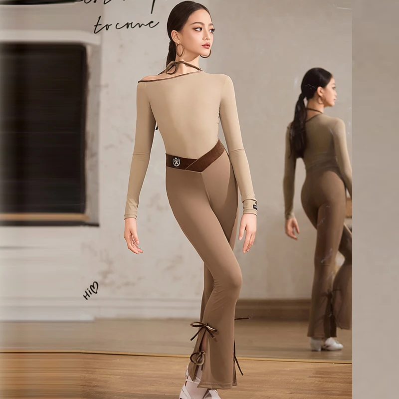 New Kids Modern Dancing Suits Girls Latin Dance Competition Clothes Children'S Ballroom Dance Costumes Training Wear SL14836