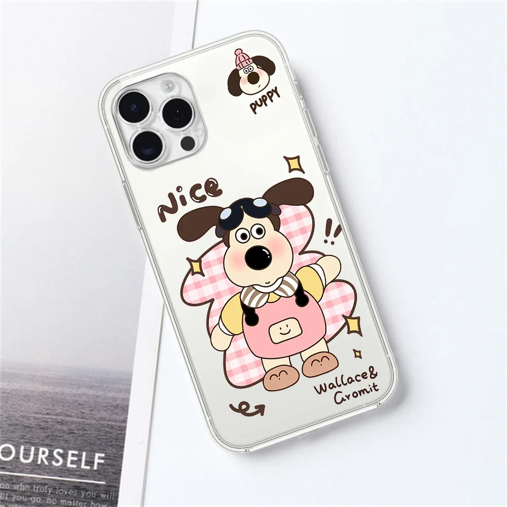 W-Wallace and G-Gromit For Samsung Galaxy S23 S22 Ultra Plus Note 20 Ultra10 Plus A71 70 A52 Transparent Phone Case