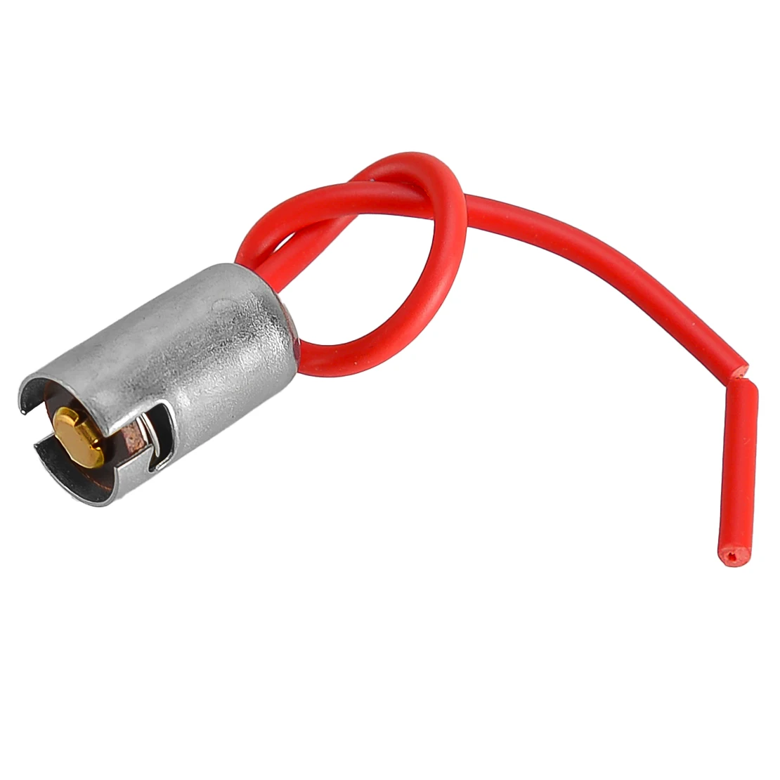 BA9S Universal Car Auto Truck SUV Light Bulb Sockets Holders Bases Connectors With Wire Red