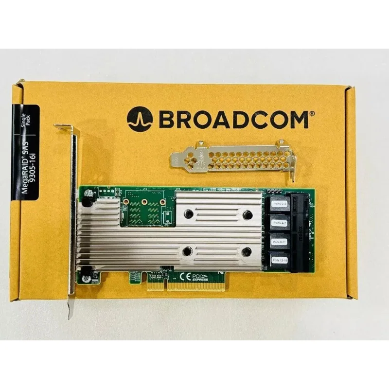 NEW Broadcom LSI 9305-16i 12Gbps SATA SAS HBA Controller PCIe Avago IT Mode for Server Storage Expansion