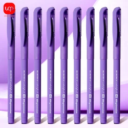 Matte Purple Gel Pen, 0.7mm Thick Nib, Smooth Writing 1/5/7pcs Purple Ink Suitable For School And Office Stationery