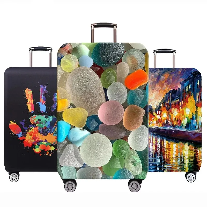 2023 Travel Suitcase Capa Protetora para 18 ''-32'' Bagagem Case Acessórios Elastic Suitcase Poeira