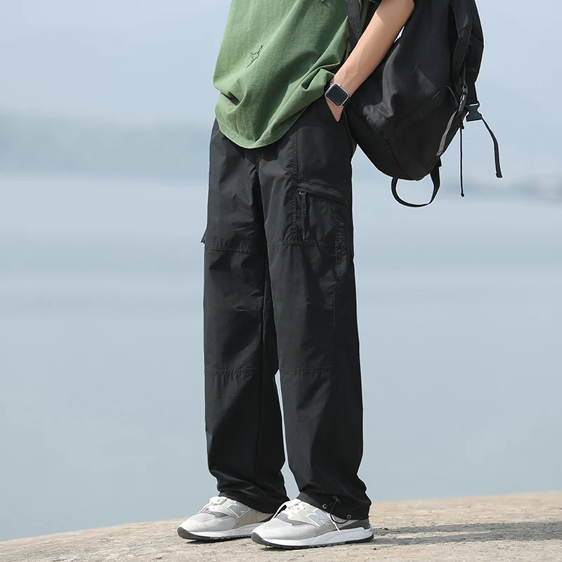 

Мужские брюки для скалолазания на открытом воздухе, американские функциональные ветрозащитные водонепроницаемые брюки для походов, повседневные длинные брюки из полиэстера F...