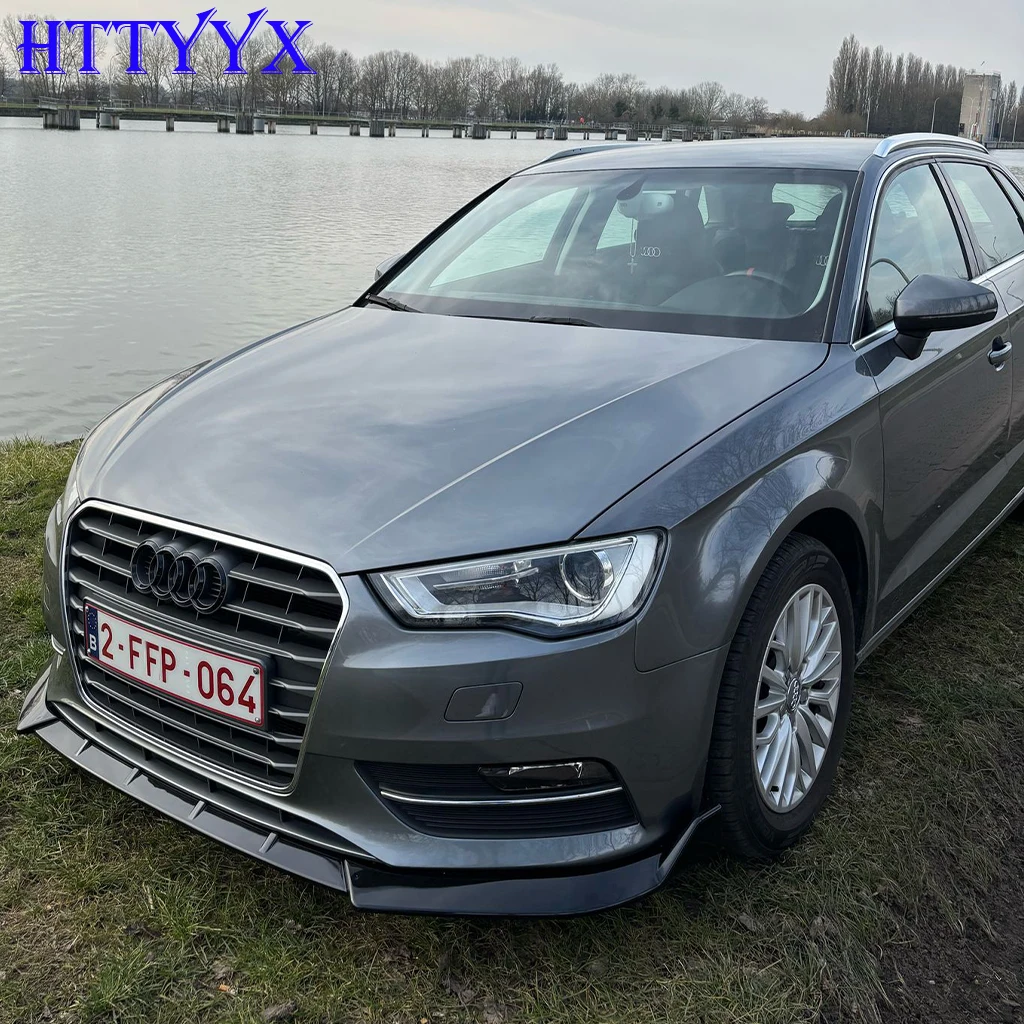 Car Front Bumper Splitter Lip Diffuser Body Kit Spoiler Guard Fit For AUDI A3 8V 2012 2013 2014 2015 2016 Standard Version