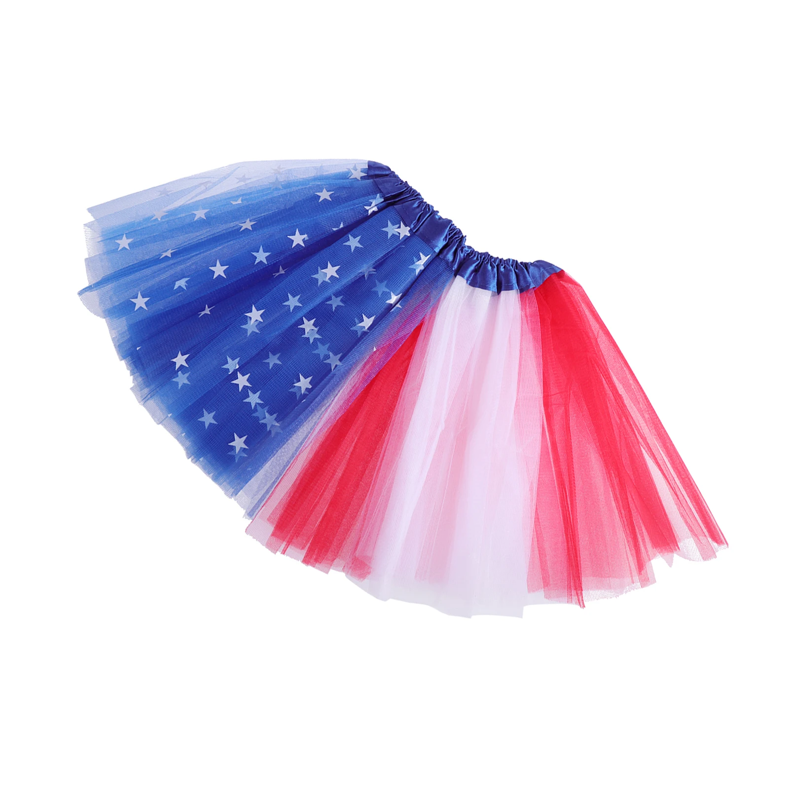 

Kids Tutu Skirt 30Cm Length 23Cm Waist American Flag Print For 4Th Of July Independence Day Summer Beach Party Outfit 3-8 Years
