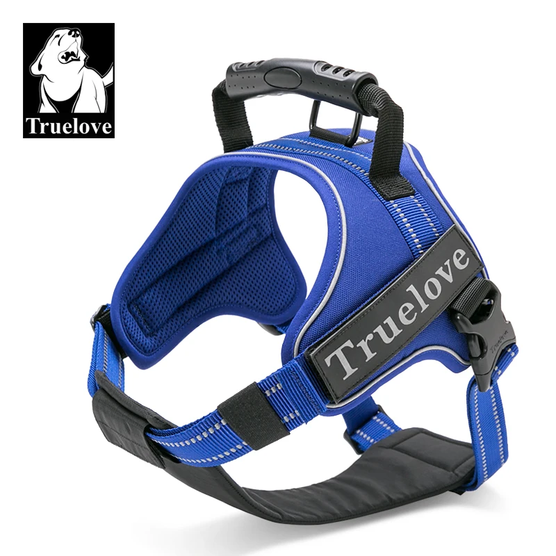 Truelove Dog Harness No-Pull Reflective Stitching Night Visibility Outdoor Adventure Big Dog Harness Match Puppy Vest TLH5753