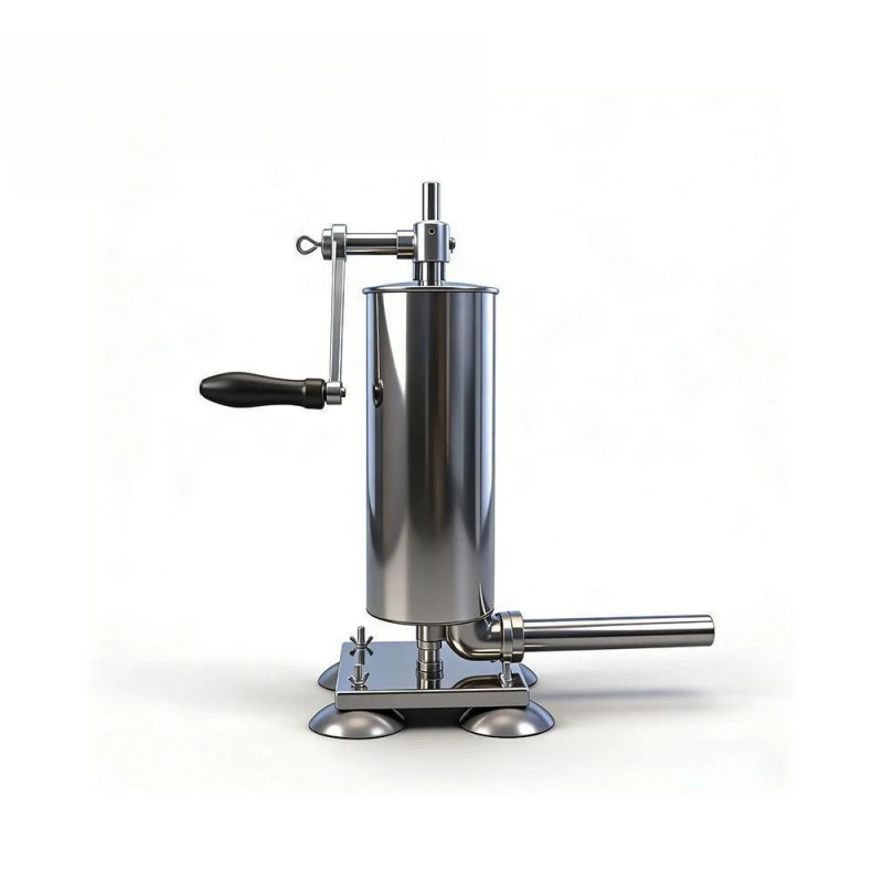 4L Vertical Manual Sausage Stuffer, Stainless Steel Filling Syringe Meat Maker