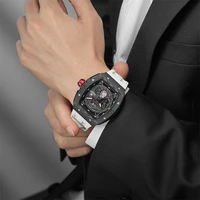 TSAR BOMBA Mens Watches Carbon Fiber Automatic Mechanical Wristwatch Sapphire Glass Water Resistant Clock Gift for Men photo 5