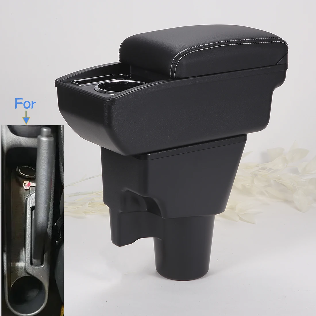 For Kia Picanto Armrest Box For Kia Picanto 3X-Line Car Armrest Auto Storage Box Cup Holder Dedicated Retrofit Car Accessories