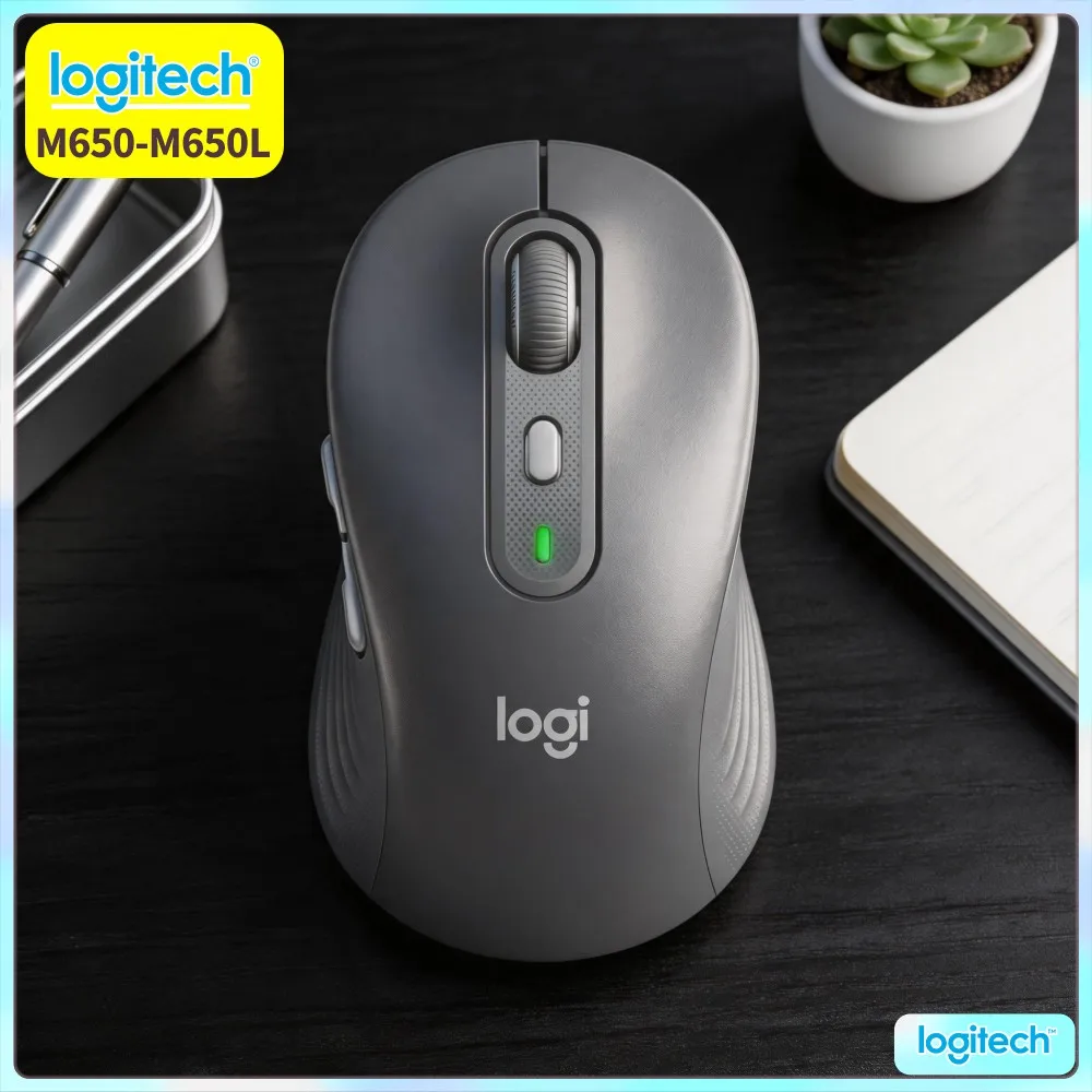Logitech M750 Wireless Mouse 90 Percent Noise Reduction 4000 DPI Three Device Quick Sync Simple Office Shell